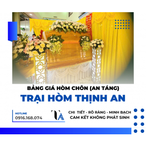 bảng giá hòm an táng tại tphcm