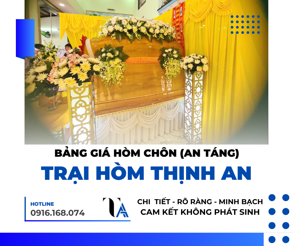 bảng giá hòm an táng tại tphcm