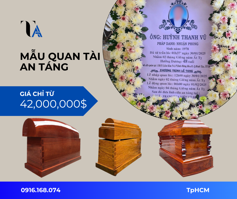 mẫu quan tài an táng tại tphcm