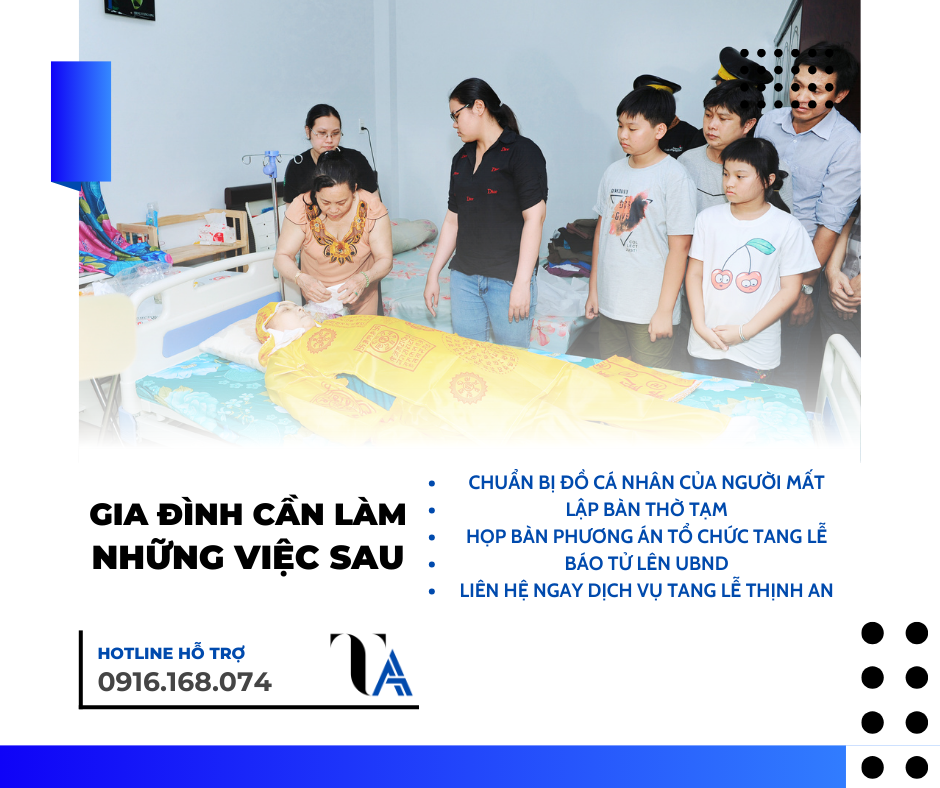 gia đình cần làm những việc sau khi người thân qua đời